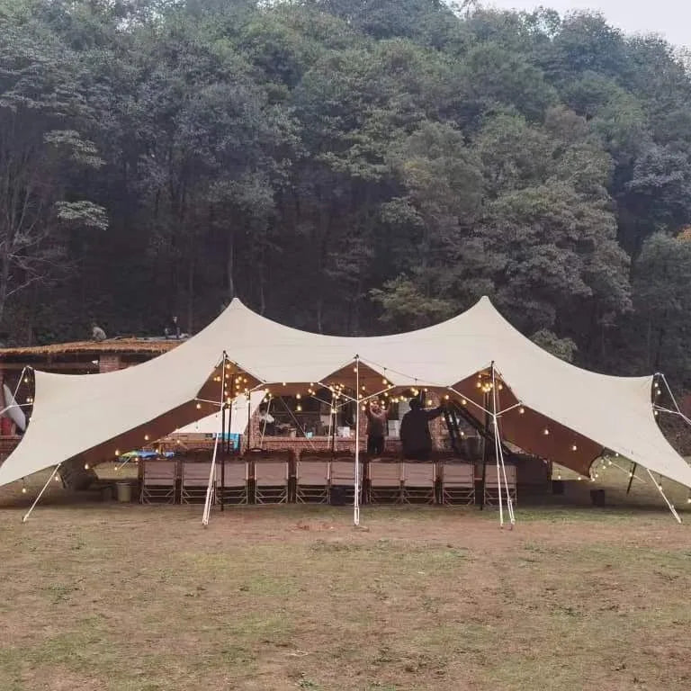 Hot Sale Custom Geodesic Glamping Dome Tent, Waterproof Outdoor Canopy Marquee, Large Resort Wedding Party Event Camping Shelter