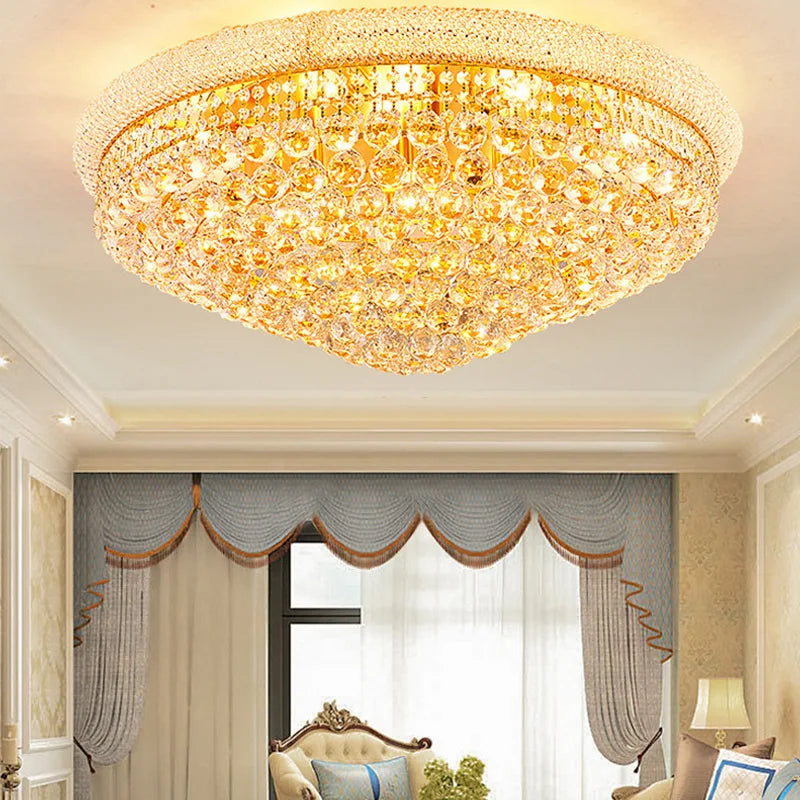 Luxury Crystal Led Ceiling Lights for Living Room Modern Ceiling Chandelier Dining Room Chandeliers Lighting Lamps Ceilings Lamp