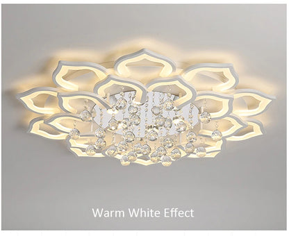 Modern Crystal Creative Ceiling Lamp Luxury Chandelier for Living Room Bedroom Kitchen Foyer LED Indoor Lighting Luster Fixture