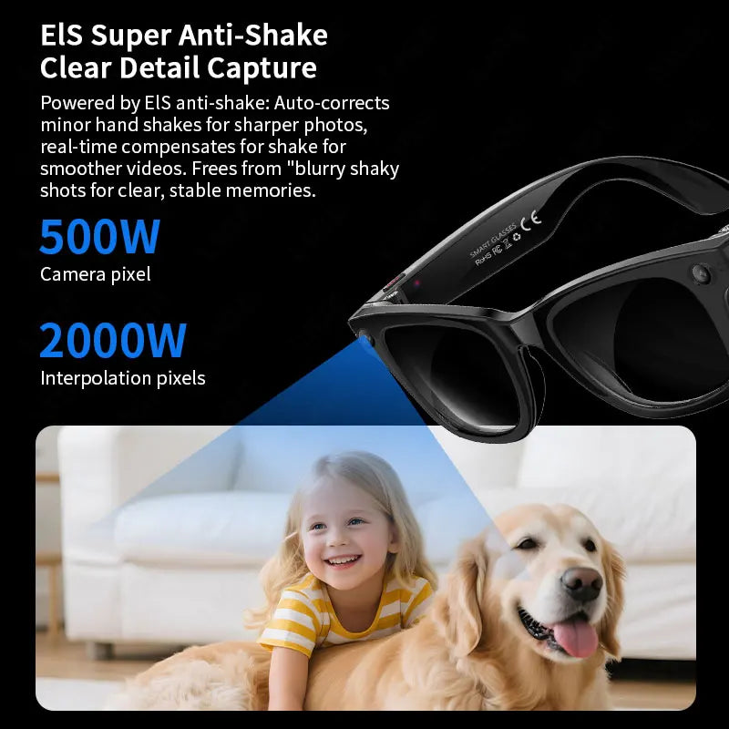 AI Smart Glasses with 8MP Camera Video Recording 100+ Languages Translation Sunglasses Bluetooth Call Music Play Men Women 2026