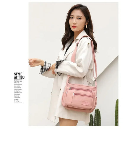 Fashion Shoulder Crossbody Bag for Women Messenger Bags Waterproof Nylon Ladies Handbag Tote Bags for Women Sac A Main Femme