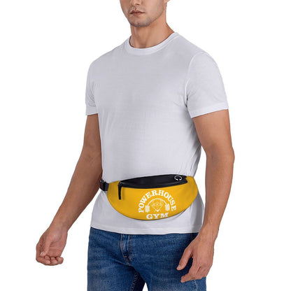 Powerhouse Gym Fanny Bag Custom Bodybuilders Fitness Crossbody Waist Pack Men Women Cycling Camping Phone Money Pouch