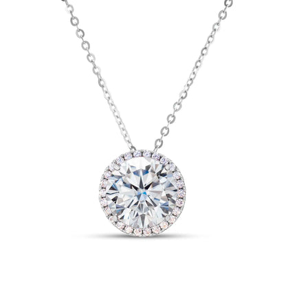 5CT D Color Moissanite Classic Pendant Necklace Fairy Necklace Real 925sterling Silver Women Fine Jewelry For Valentine's Party