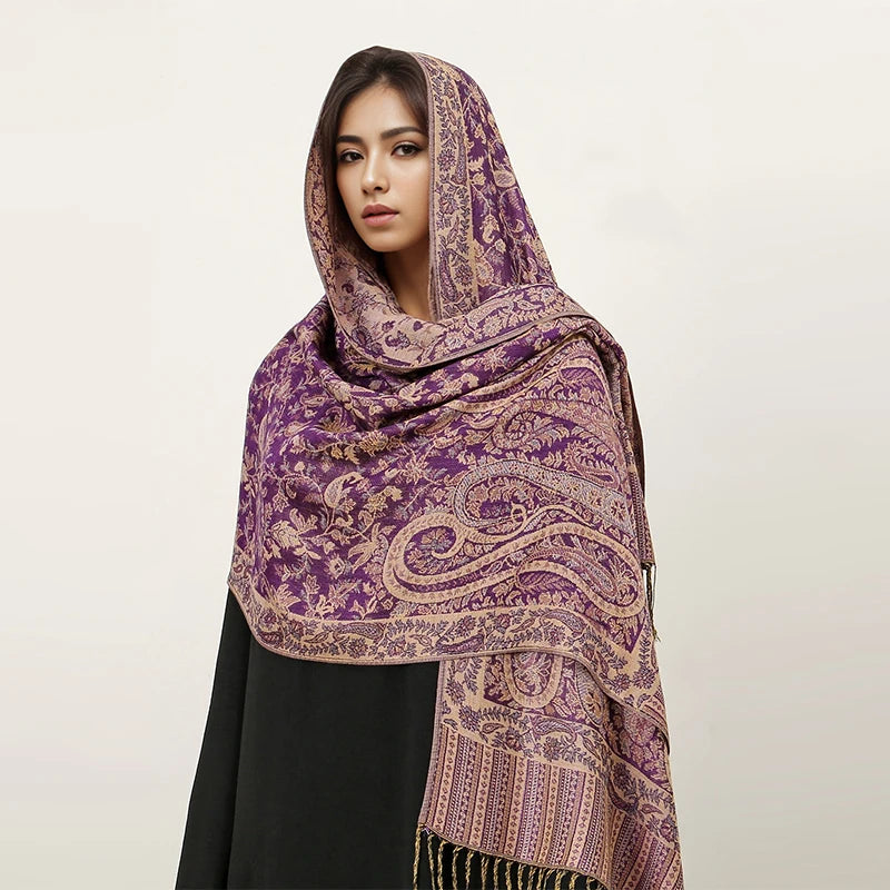 2024 Luxury Brand Cashmere Women Scarf Printed Winter Warm Shawl and Wraps Pashmina Bandana Long Jacquard Paisley Female Foulard