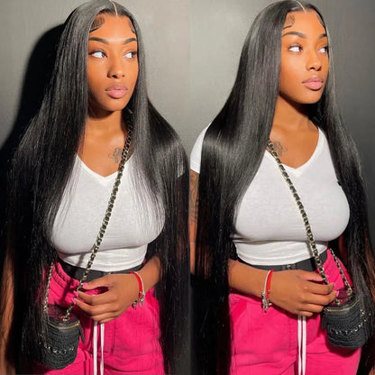 40 42 Inch Straight Lace Front Wigs Human Hair 360 Full Lace Wigs For Women Brazilian Pre Plucked 13x4 13x6 Hd Lace Frontal Wig