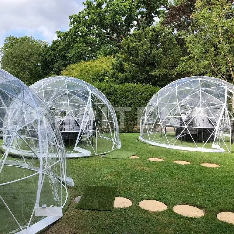 Geodesic Dome Tent Transparent Bubble Camping Tent Luxury Outdoor Resort Garden Customized