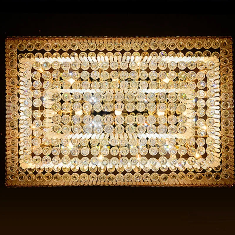 Manufacturers Wholesale Chandelier Lamp Suspend Lobby Gold Hanging Rectangular Living Room Bedroom Restaurant LED Ceiling Lights