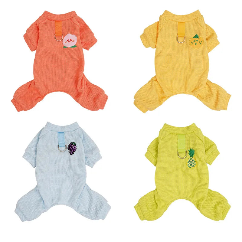Dog Clothes Mesh Pajamas Jumpsuit Overalls For Small Dogs Chihuahua Shih Tzu Puppy All-In-One Tracksuit Pet Costume Bodysuit XXL