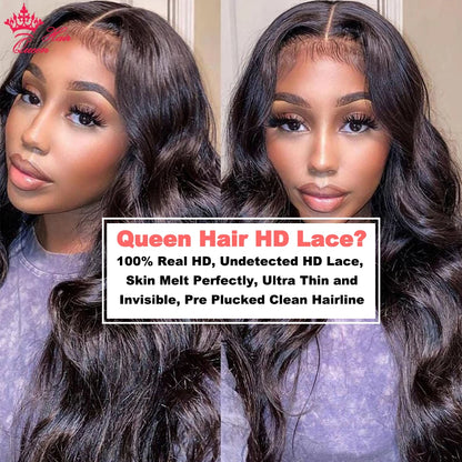 Queen Hair Body Wave True HD Lace 13x6 Lace Front Wig Brazilian Virgin Human Raw Hair For Woman Invisible Best Lace Frontal Wigs