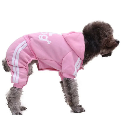 2Pcs New Autumn Winter Dog Clothes Four-Legged Hoodie Pet Clothing for Cats Dogs Puppy Kitten Warm Sweatshirt Apparel C004