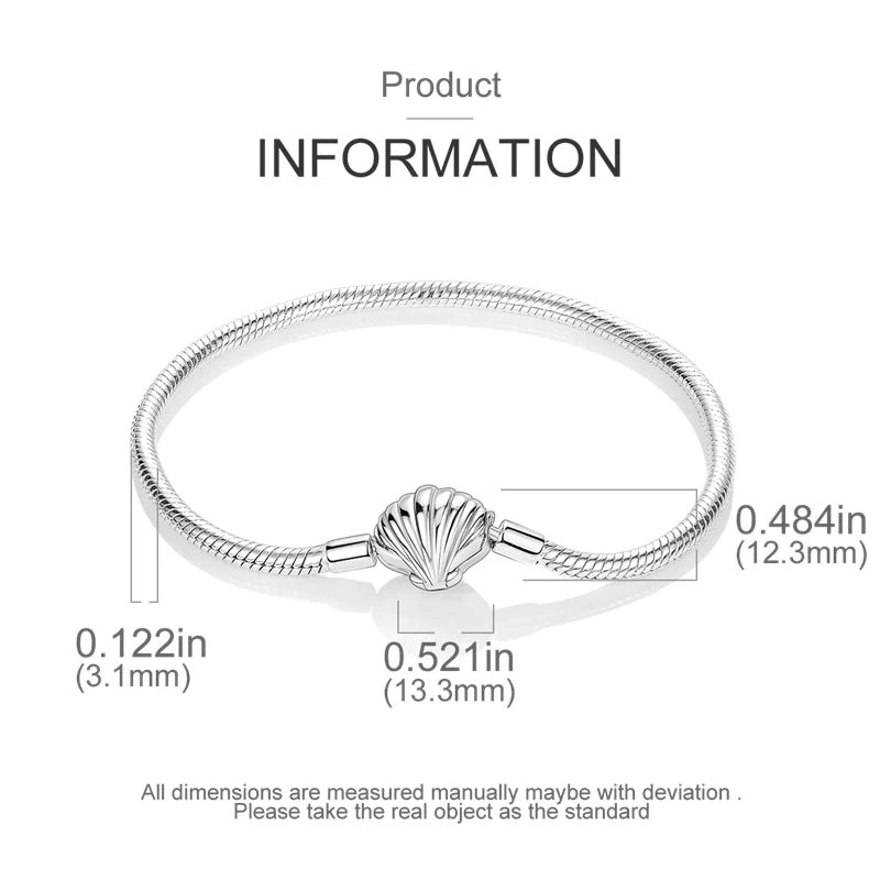 925 Sterling Silver Heart Love Snake Chain Bracelet Infinite Knot Butterfly For Women Fit Original Charms Beads Jewelry Gift