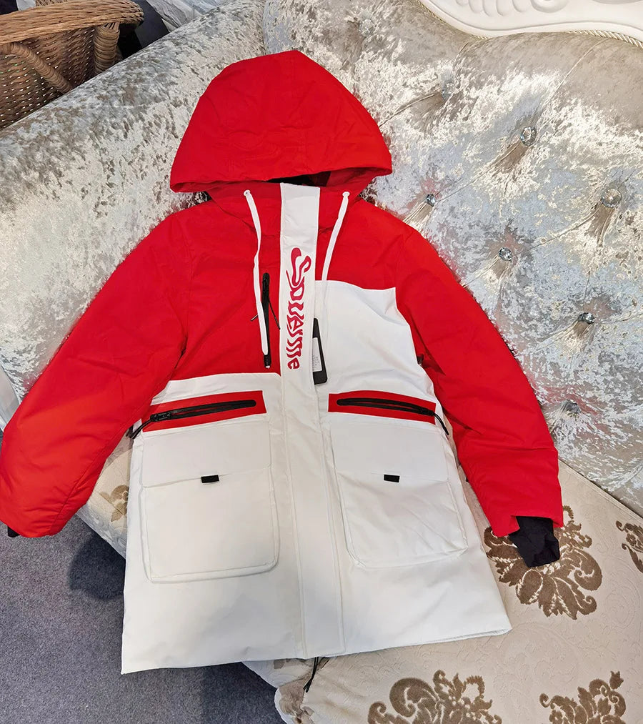 2026 Clearance Sale Maomaokong Women's Luxury Down Jacket Coat Parkas Warm Vest Puffer Coats Female Winter Coats