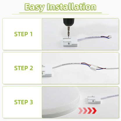 Led Ceiling Lamp 110v 220v Waterproof Led Panel Lights   for Kitchen Bathroom Lamp Balcony Ceiling Chandelier Lighting Fixture