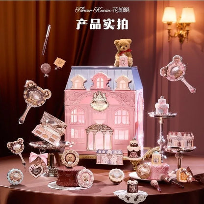 Flowerknows Shell's Jewel Collection All In One Makeup Kit Makeup Set for Women Full Kit Eyeshadow Lip Tint Blusher Perfume Box