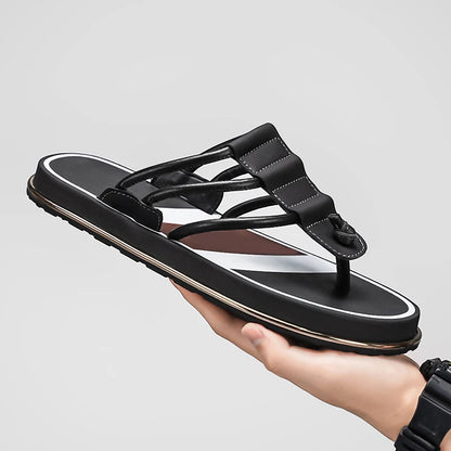 Stylish Summer Slippers for Men Outdoor Soft Sole Slides Leisure Walk Male Flip Flops Mens Casual Beach Shoes Sandals Sandalias