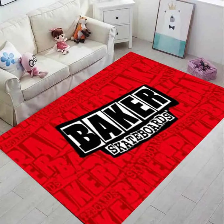 B-BAKERS Printed skateboards carpets Non-slip Multi Function Living Room Rugs Entrance Floor mat Home Kitchen Hallway Decor