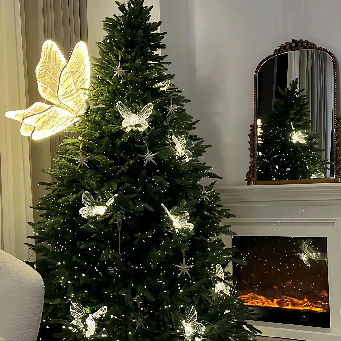 Wedding Light Decorations Butterfly Movement Modern Gold Romantic Butterfly LED Lights for Home Party Holiday Decor Lighting
