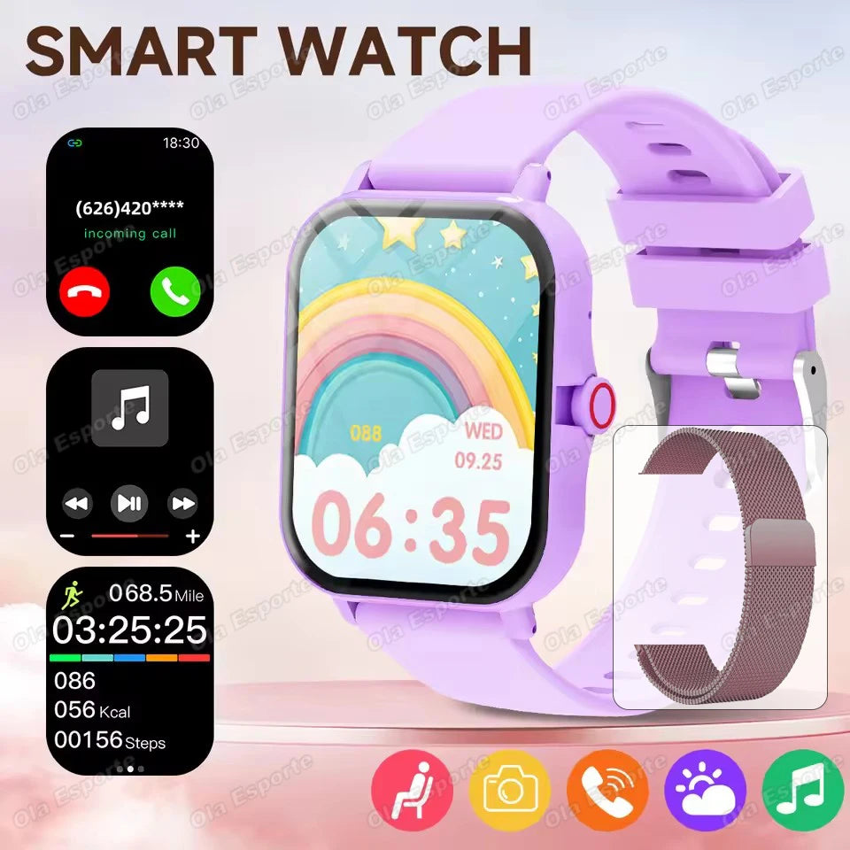 NEW Games Smart Watch 2026 Bluetooth Call Camera Control Sleep Monitoring Music Play Message Push Outdoor Sports Smartwatch Kids