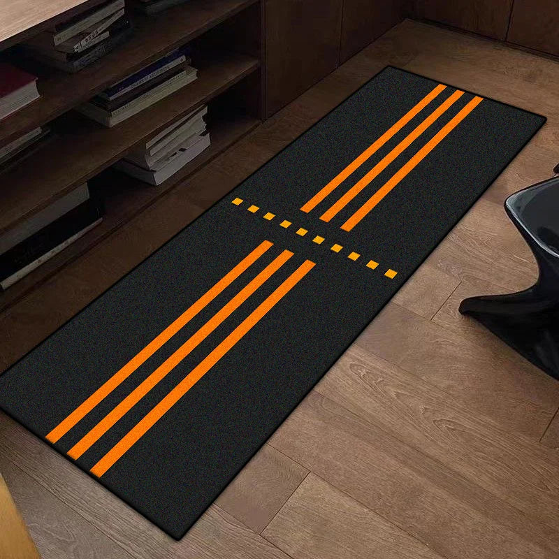 Motorcycle Special Carpet Anti-slip Bedroom Decor Rugs Creative Carpets for Living Room Home Long Strip Floor Mat Washable Rug