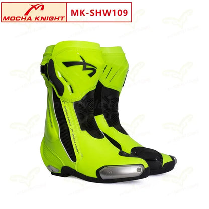 Men's Summer Breathable Racing Boots MOCHA SH109 Motorcycle Boots Breathable Women's Off-road Racing CE Certified Riding Boots