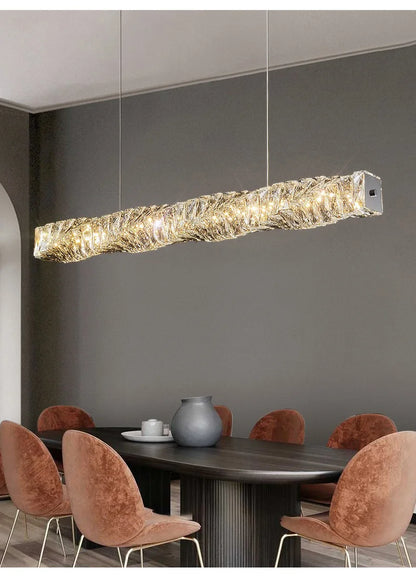 Luxury K9 Crystal Chandelier Dimmable Ceiling LED Pendant Lights Home Living Room Bedroom Indoor Atmosphere Decorative Lighting