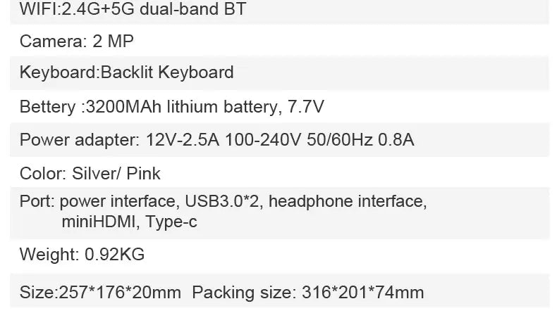 CRELANDER Mini Yoga Laptop 10.95"Touch Screen DDR4 16GB M2 SSD Backlit Keyboard 360° Flipable Windows 11 Laptops PC Tablet