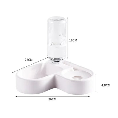 Dog and Cat Bowl-Pet Feeders and Food Bowl Set Suitable for Cats and Dogs Drinking Pet Bowl Moisture-proof New Automatic Double