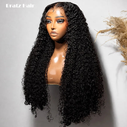 Glueless 13x4 Lace Frontal Pixie Curly Wig Human Hair 360 13x6 Deep Wave Wigs for Woman Ready to Wear Glueless Wigs 300 Density
