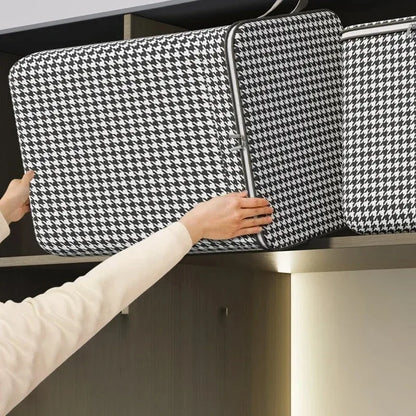 Quilt Storage Box Dustproof Organizers Non-Woven Wardrobe Space Saving Bag House-Moving Bedding Box Storage Organization