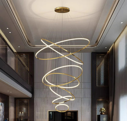 Nordic home decoration, stair chandelier, living room and dining room Pendant lights, ceiling light, indoor lighting