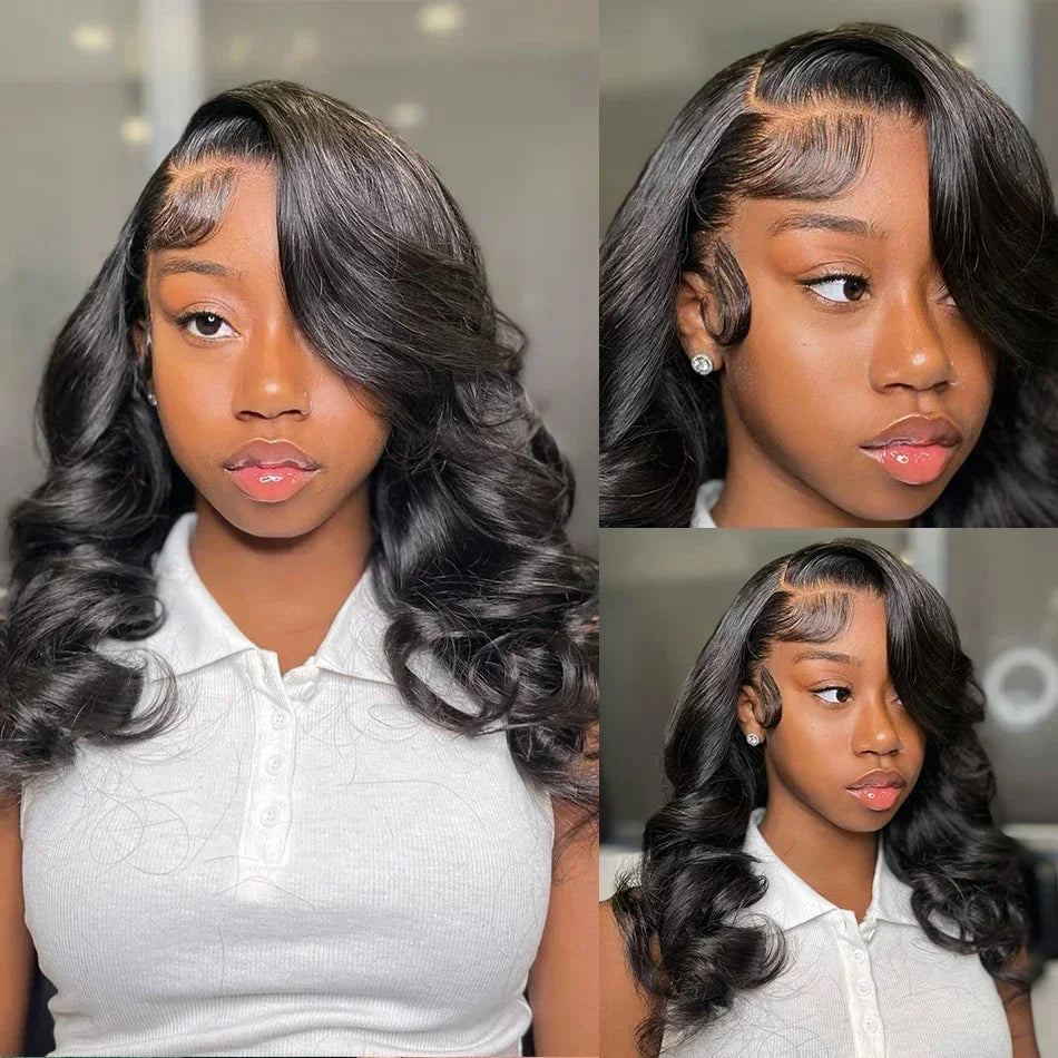2026 HOT SALE Body Wave Lace Front Wig PrePlucked Brazilian Human Hair Lace Frontal Wigs For Women Lace Closure Wig