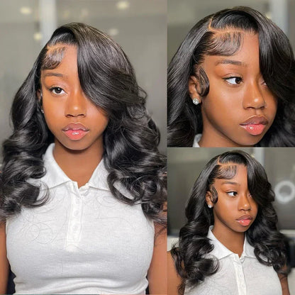 2026 HOT SALE Body Wave Lace Front Wig PrePlucked Brazilian Human Hair Lace Frontal Wigs For Women Lace Closure Wig