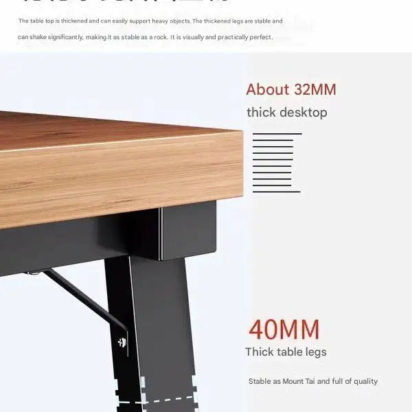 32mm Thickness 100/120/140/160cm Office Computer Desks Study Table Gaming Room Desk Furniture for Home And Office Settings