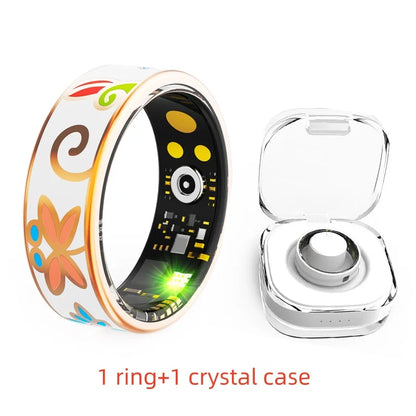 R18 Smart Ring Color Enamels Women Female Stainless Steel Intelligent Finger Ring IP68 Waterproof Smartring Fitness Tracker