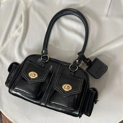 Luxury Boston Bags New Handbags For Women Trendy Commuting Versatile Handbag With Pendents Shoulder Crossbody Pillow Bags