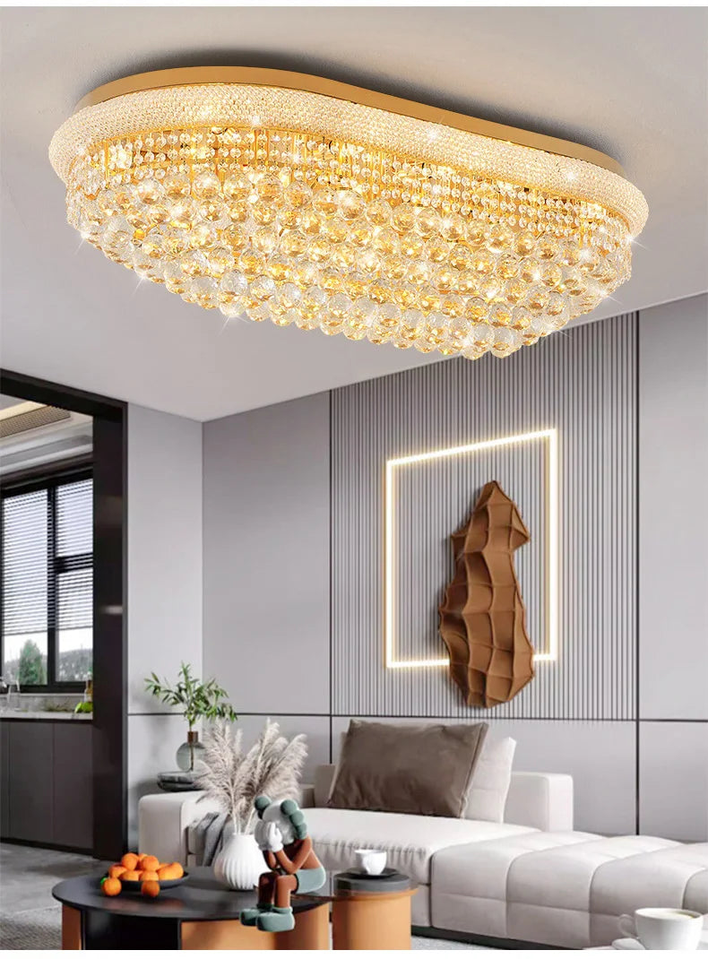 Luxury Crystal Led Ceiling Lights for Living Room Modern Ceiling Chandelier Dining Room Chandeliers Lighting Lamps Ceilings Lamp