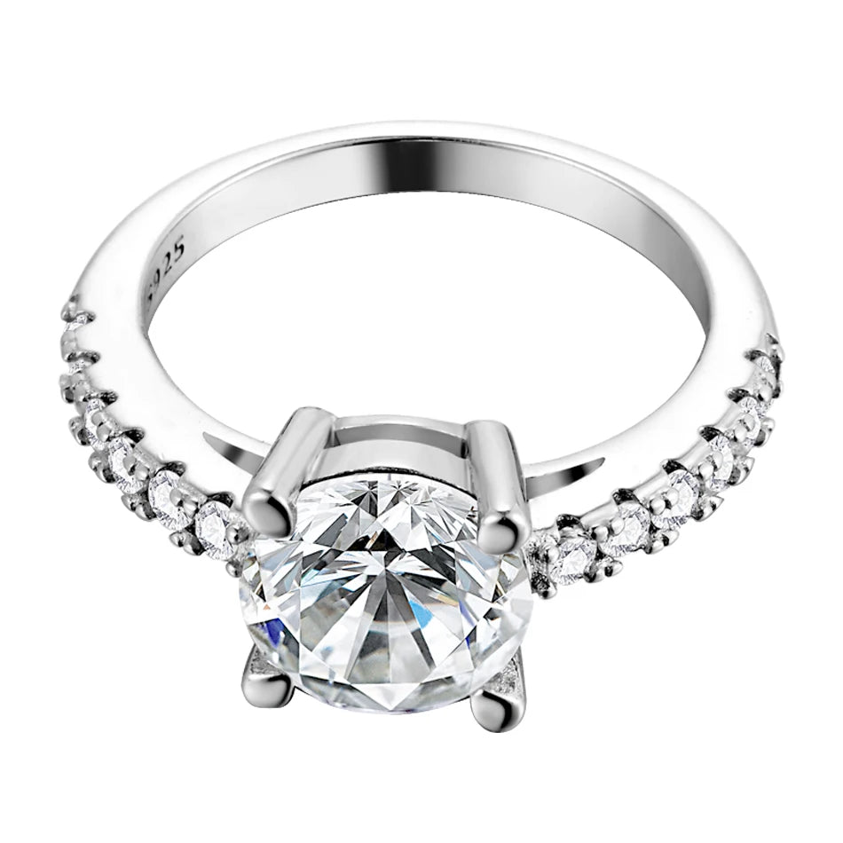 BLUEENCH D VVS1 Moissanite Rings for women Sparkling Diamond Bridal Sets with GRA s925 Sterling Sliver Plated 18k Eternity Band