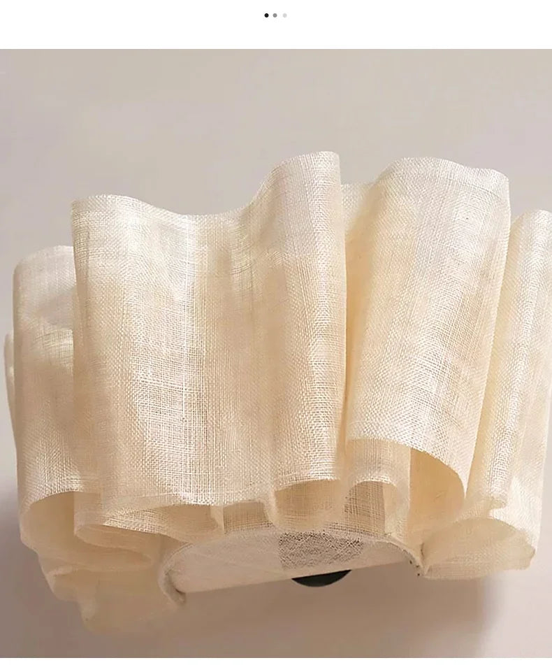 Japanese Wabi-Sabi Style Fabric Chandeliers Medieval Vintage Tea Room Restaurant Pendant Lights Lighting Bedroom Lustre Lamps