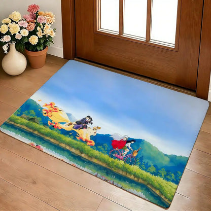 A-I-I-Inuyashas Floor Mat Cozy Flannel Soft Thick Non-Slip Mat For Living Room Bedroom Kitchen Decor Rugs