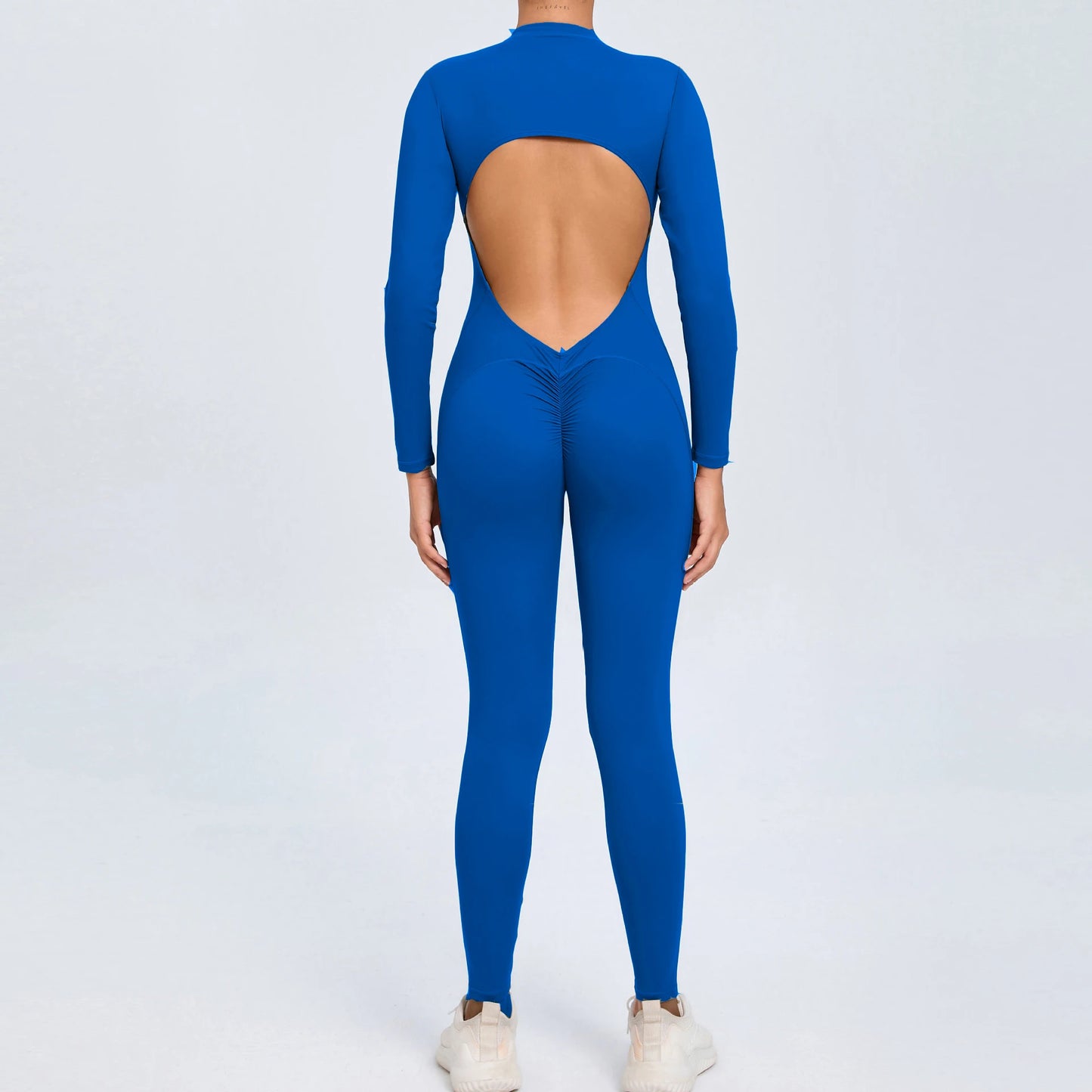 2026 Pad Zipper Long Sleeve Yoga Set Women One Piece Jumpsuit Gym Workout Shorts Fitness Bodysuit Sports Athletic Suit XP358