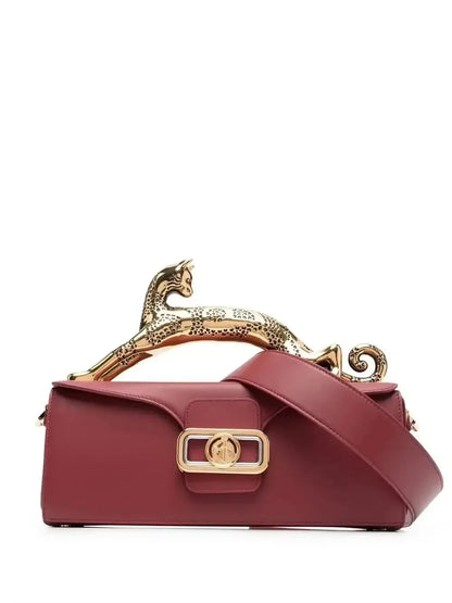 Pencil Cat Bags for Women Famous Luxury Brand Metal Handle Designer Handbag Fashion Rectangular Box Shape High End Shoulder Bag