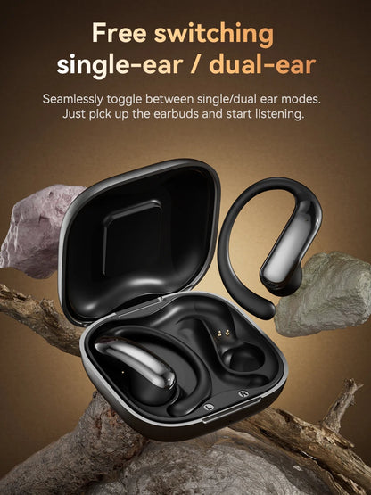 Tecsire Bluetooth Earphones Wireless Earbuds Open Ear Hook Headset HiFi Stereo Comfortable Waterproof For Sports Daily Use