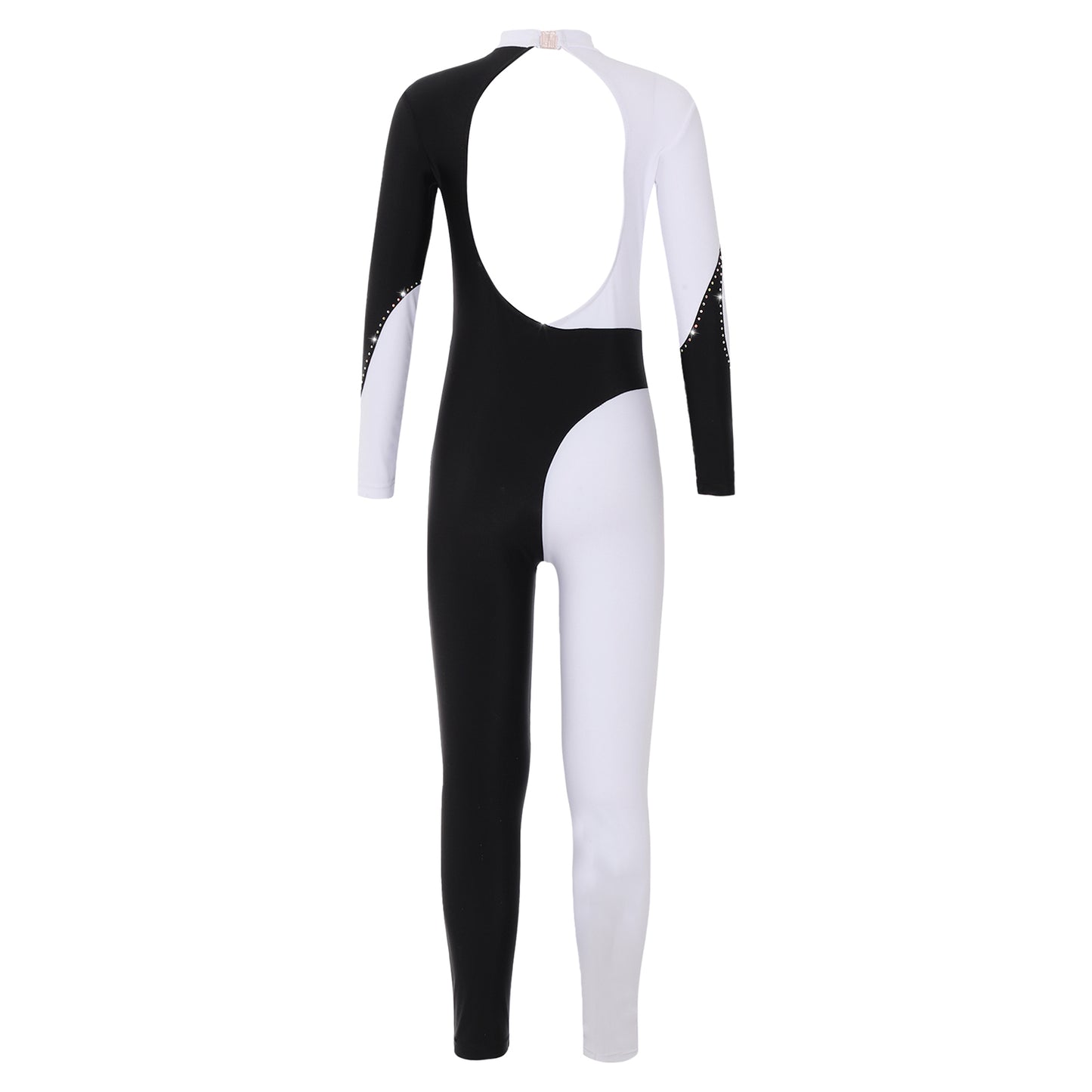 Kids Girls Long Sleeve Gymnastics Leotard Bodysuit Teens Gymnastics Jumpsuit for Girl Children Ballet Dance Costume Dancewear