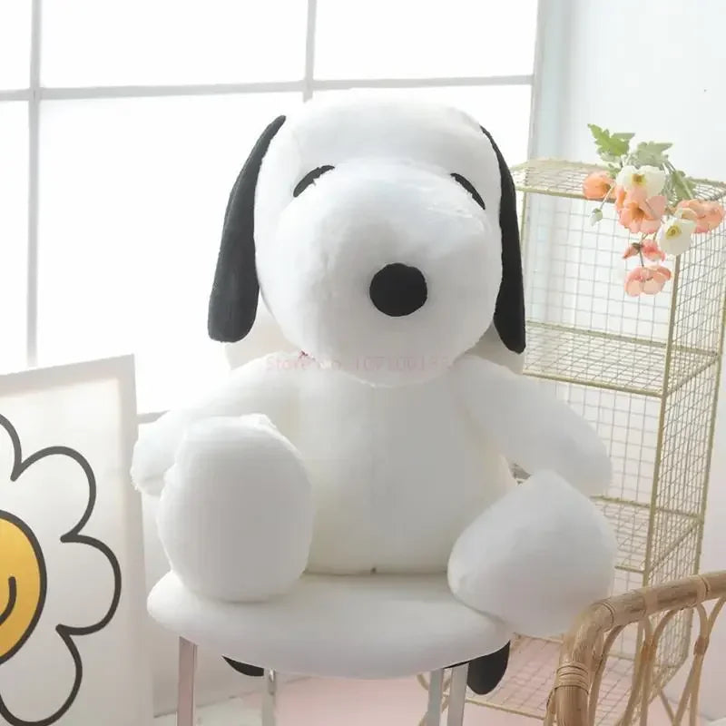 Kawaii Big Size Snoopy Plush Toy White Dog Soft Pillow Stuffed Doll Cartoon Animal Birthday Gifts For Girlfriends Kids Decorate