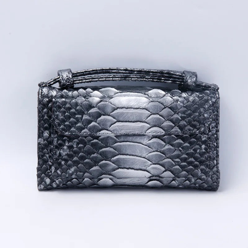 Luxury Snake Pattern Chain Flap Handbags Evening Clutches Crossbody Messenger Shoulder Bags Women Female Ladies Luxurious Purses