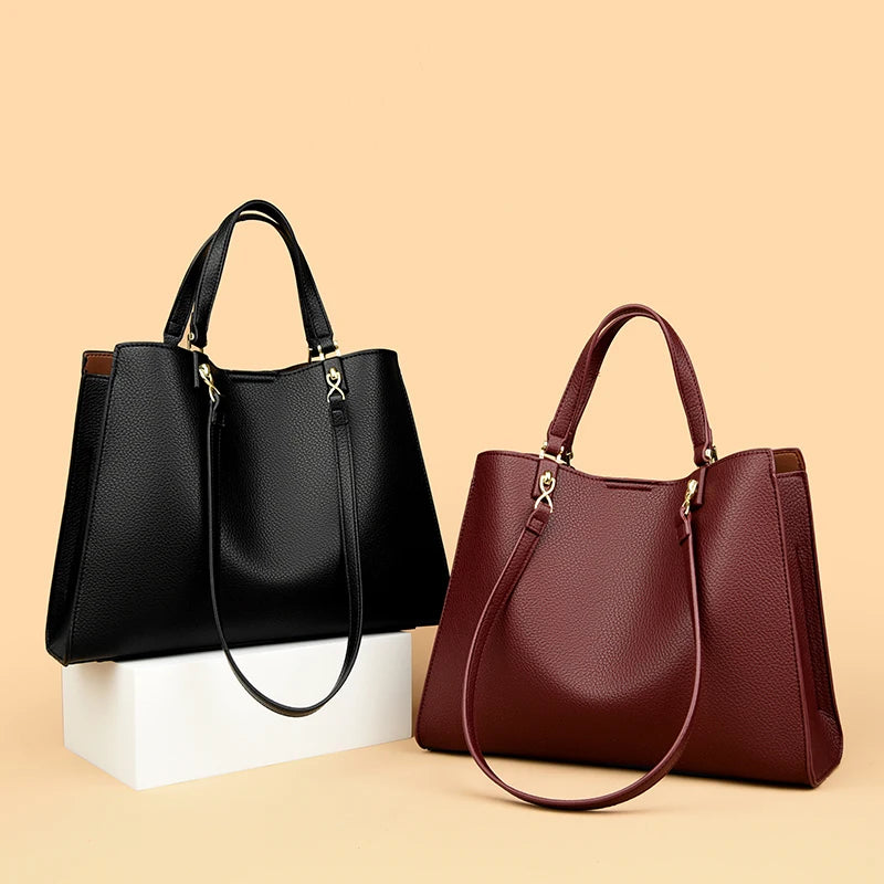 Genuine Brand Luxury Designer Women Bags High Quality Leather Shoulder Crossbody Messenger Tote Bag Large Handbag Purses