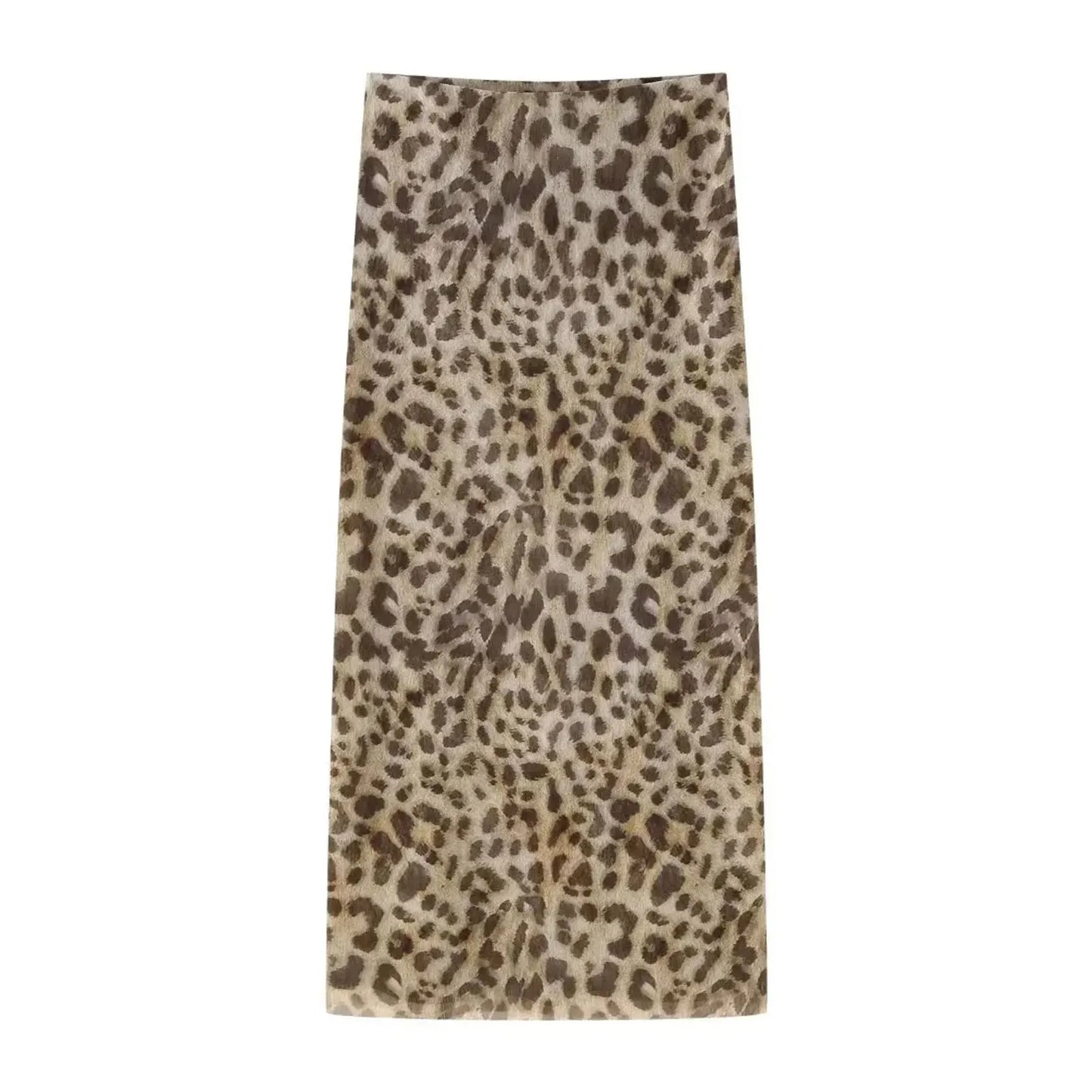 HH Women Leopard Print 2 Piece Outfit Midi Skirt Suit Sexy Summer Backless Strapless Crop Top Fashion Elegant Beach Party Sets