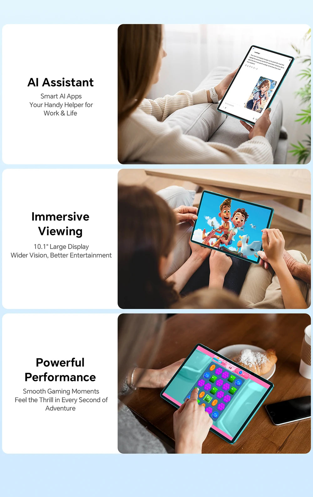 Teclast P33Case 10.1" Tablet Android 15 9GB(3+6GB) RAM 64GB ROM Allwinner A333 P33 Case/Keyboard/Mouse/Stylus/Headphone 6000mAh
