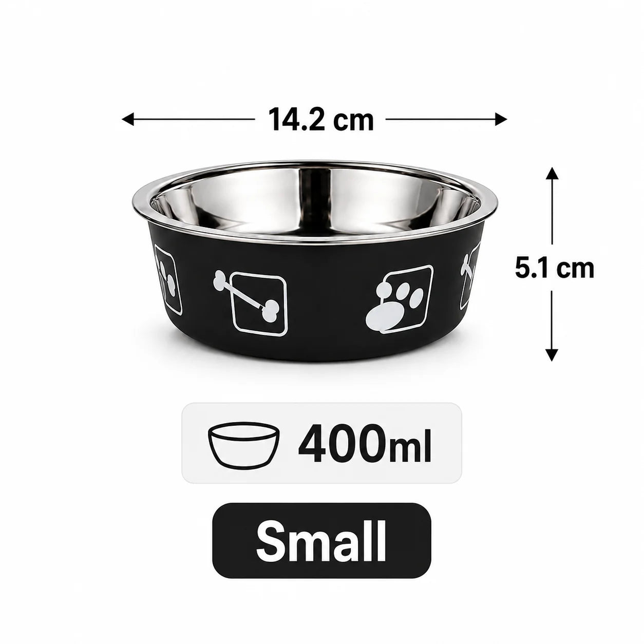 Stainless Steel Pet Bowl Thickened Anti Slip Dog Food Bowl Anti Knock Over Water Basin Pet Feeder for Cats Dogs