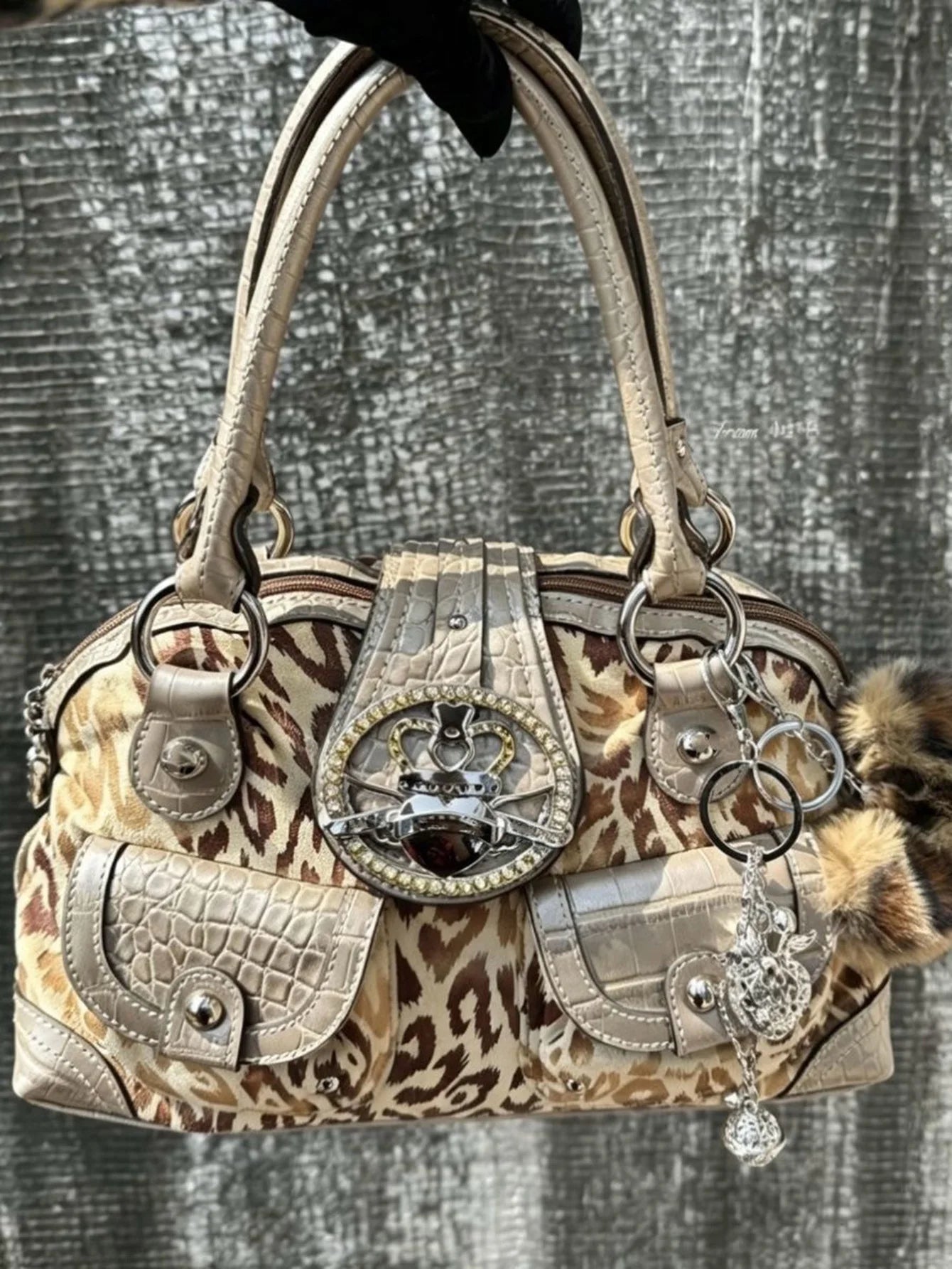 Fashionable Retro Large Capacity Crossbody Bags for Woman Shoulder Bag Leopard Print Purse and Handbag Designer Bag Bolsos Mujer